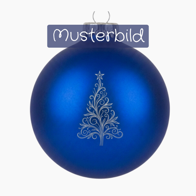 Personalisierte Christbaumkugel Glas 7cm als Weihnachtsgeschenk mit Wunschmotiv bedruckbar, verschiedene Farben