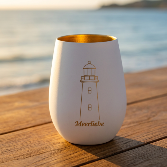 Personalisiertes Windlicht mit Gravur – Geschenk zur Geburt & Taufe