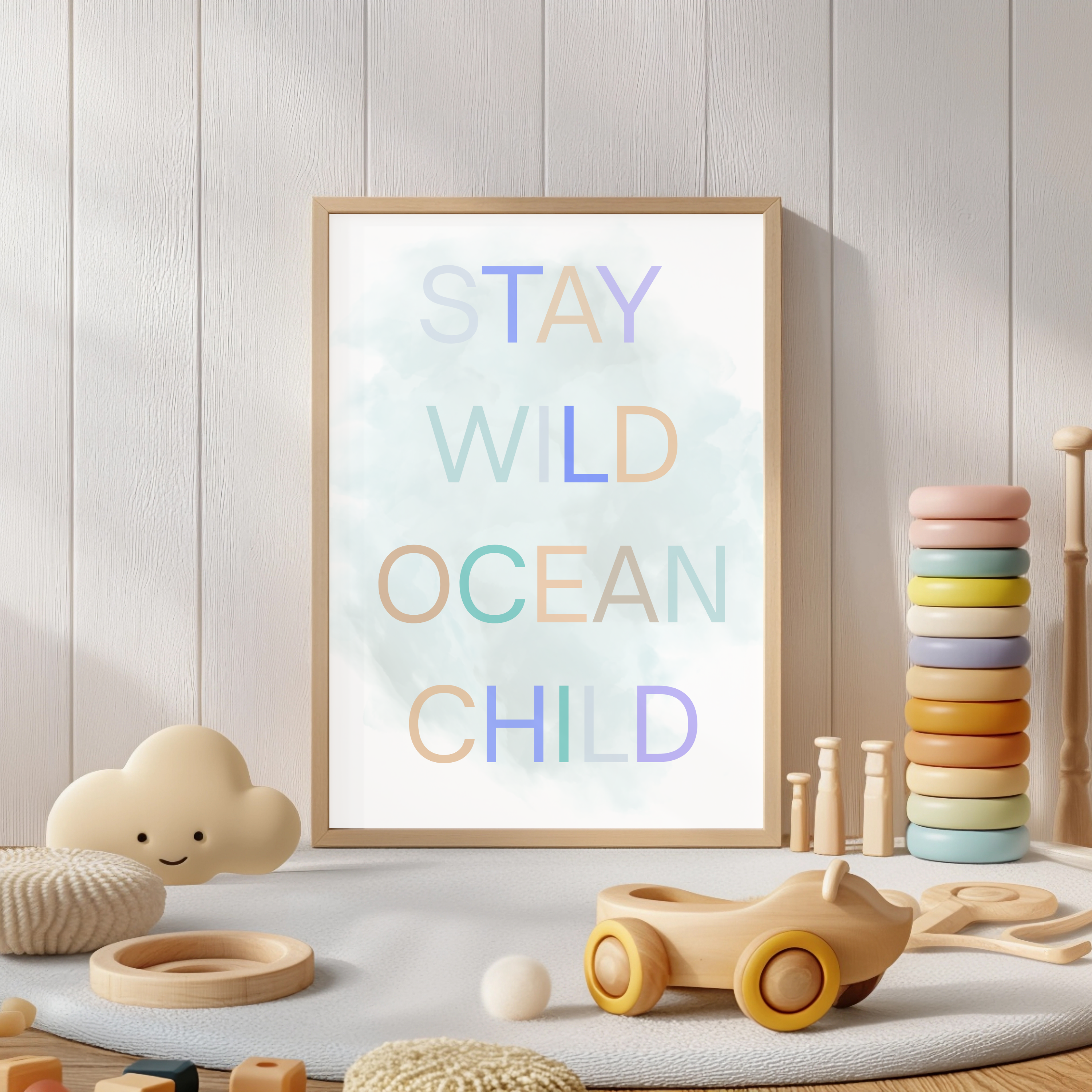 Poster Set „Stay Wild Ocean Child" – 3-teilig DIN A4