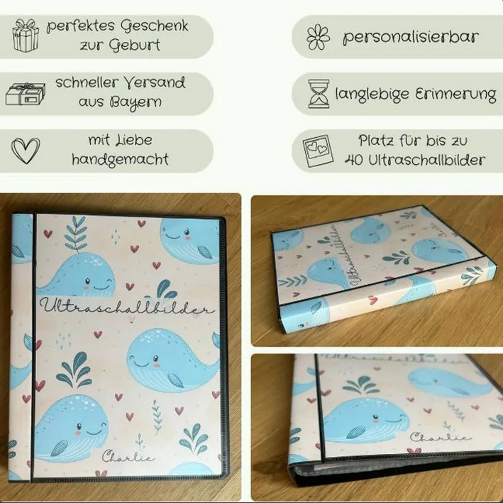 Personalisierbares Ultraschallalbum Waldesign