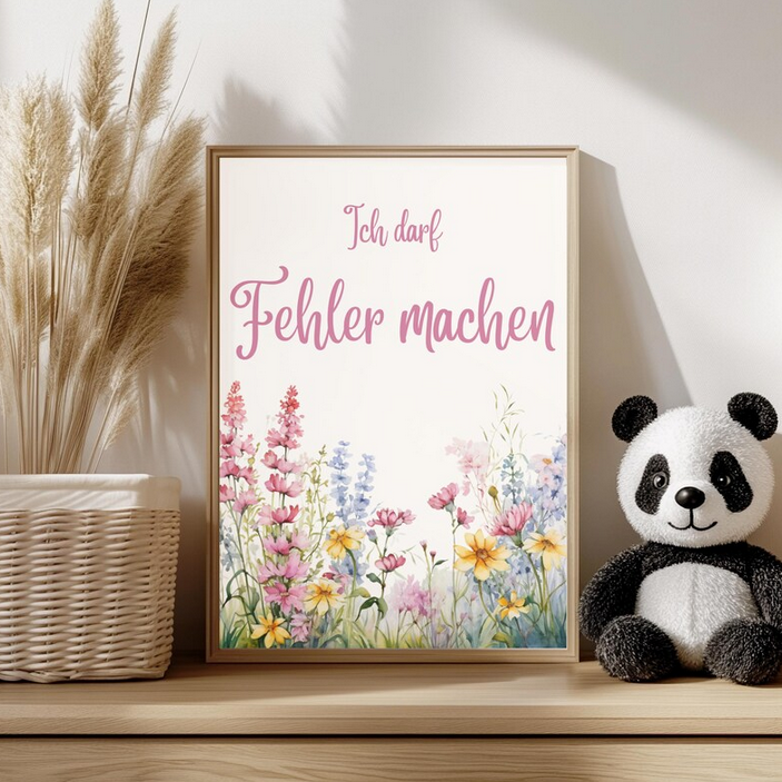 Affirmations-Poster Set für Kinder – 6-teilig DIN A4