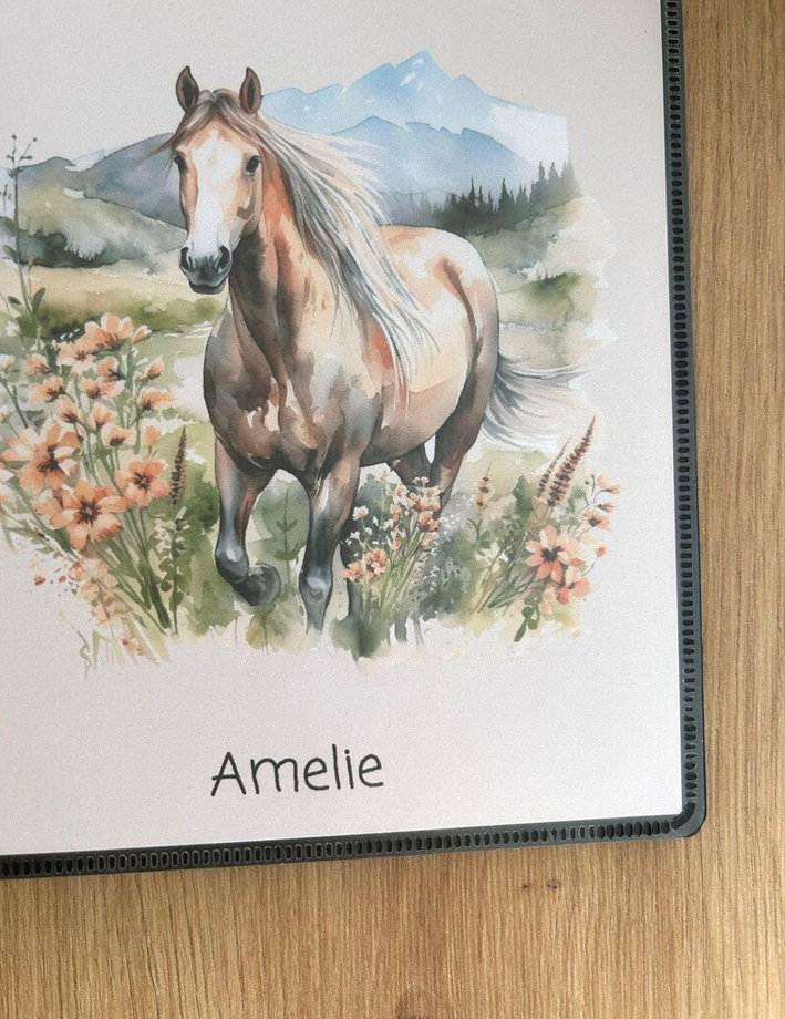 Personalisierbares Ultraschallalbum Pferdekopf