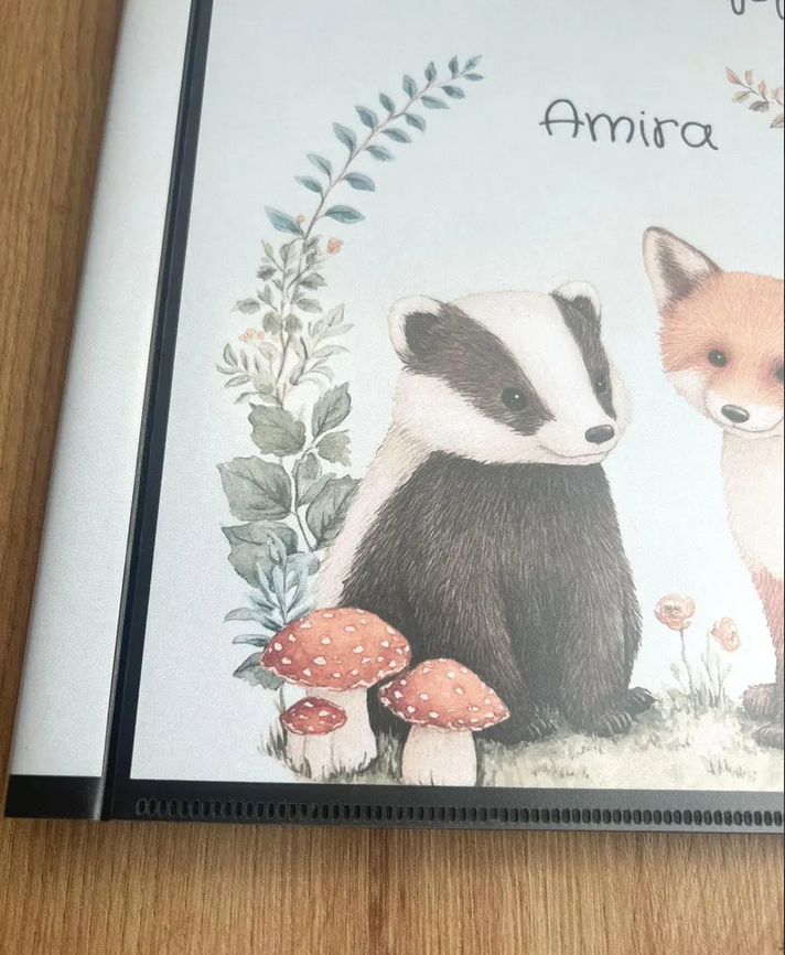 Zeugnismappe personalisiert | Hardcover mit Waldtier Design