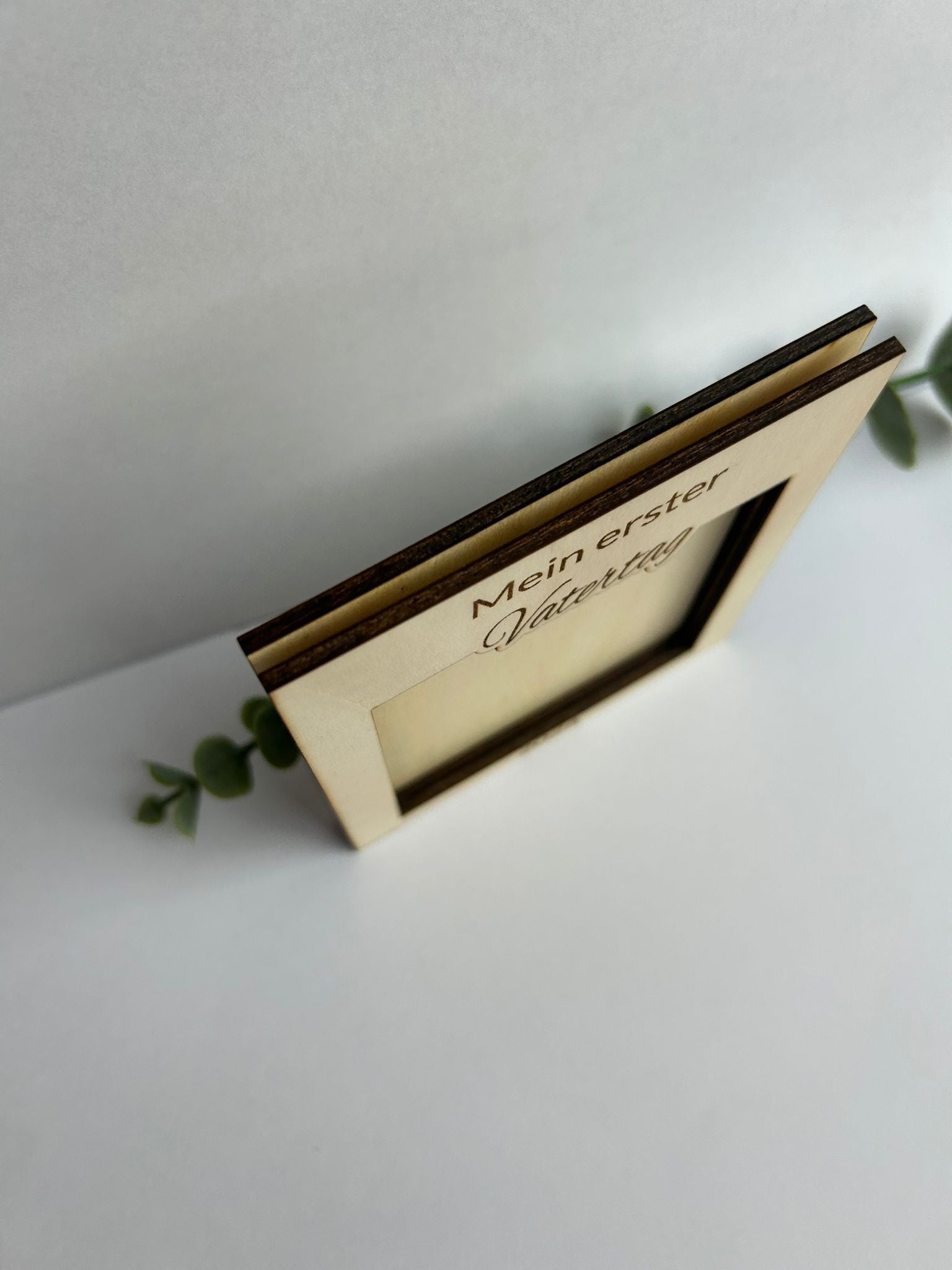Holzrahmen "Mein erster Vatertag" - Persönliches Geschenk zum Vatertag