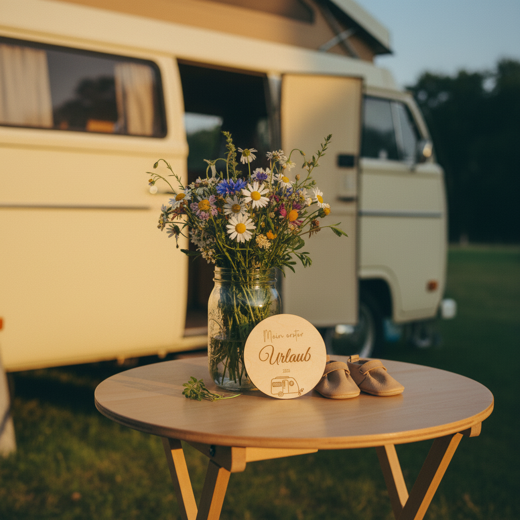 Meilensteinkarte Camping authentisch