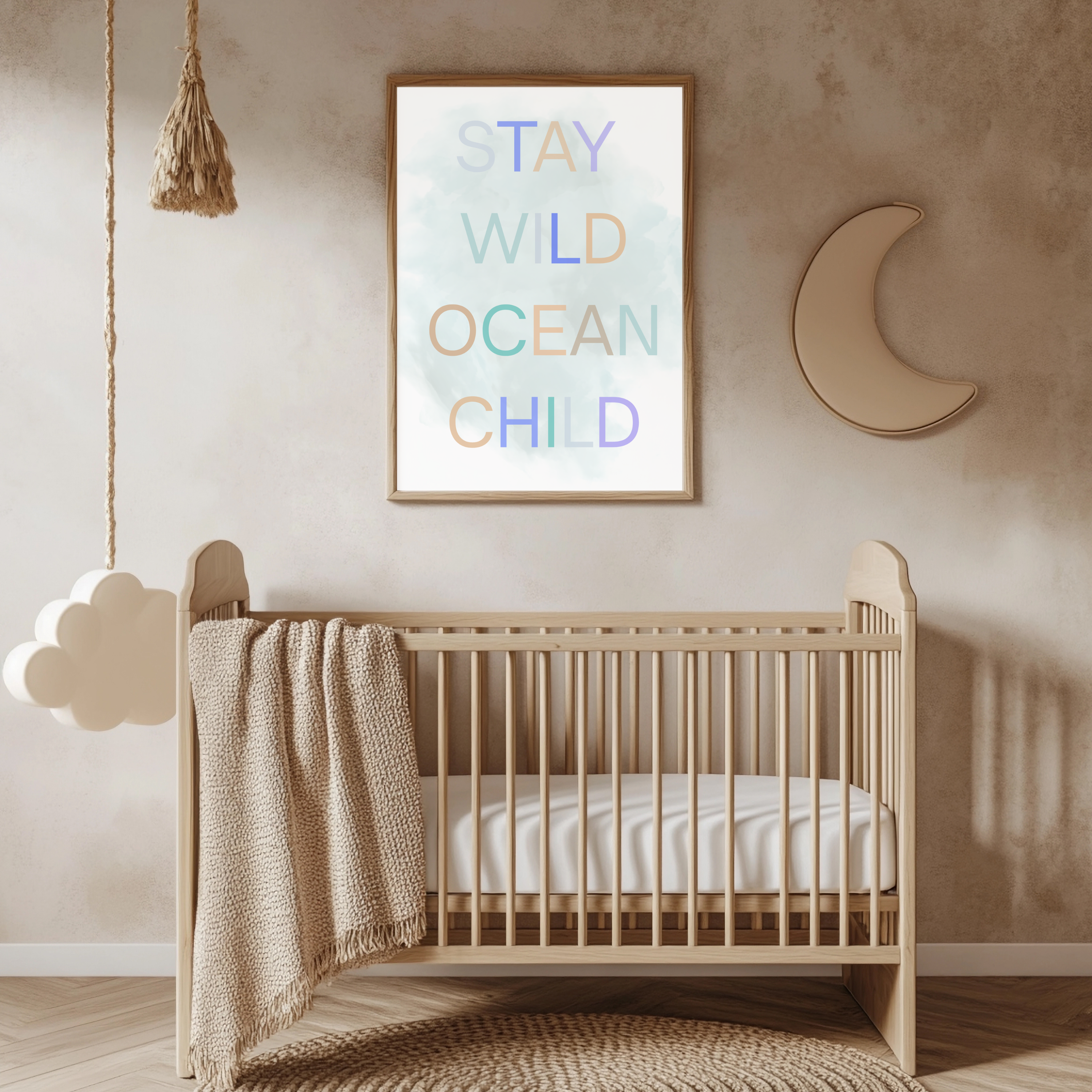 Poster Set „Stay Wild Ocean Child" – 3-teilig DIN A4