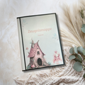 Personalisierte Zeugnismappe Hannah – Feenhaus-Design mit Prinzessin, Hardcover mit Name des Kindes