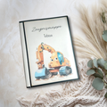 Personalisierte Zeugnismappe mit Bagger-Motiv – dokumentenechter Schutz, stabiles Hardcover, zeitloses Design, langlebige Begleitung
